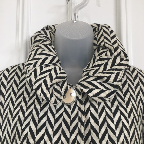 Tibi Chevron Pattern Black and White Jacket - Picture 5 of 7